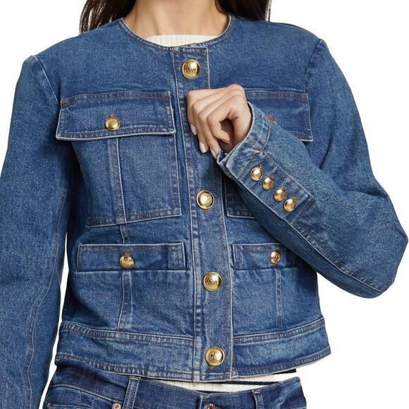 A.L.C. Denim Jacket A.L.C. Denim Jacket A.L.C. Denim Jacket - Picture 1 of 12